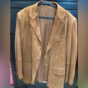 Michael Kors Men's Camel Suede Blazer